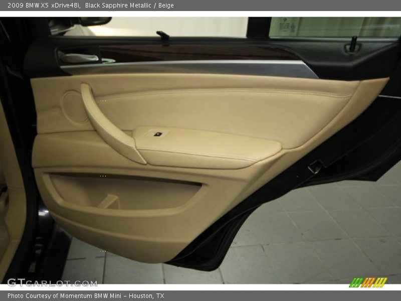 Black Sapphire Metallic / Beige 2009 BMW X5 xDrive48i