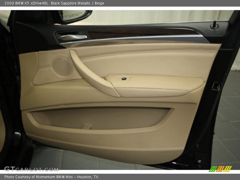 Black Sapphire Metallic / Beige 2009 BMW X5 xDrive48i