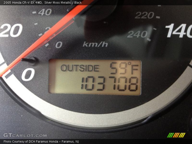 Silver Moss Metallic / Black 2005 Honda CR-V EX 4WD