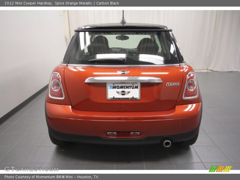 Spice Orange Metallic / Carbon Black 2012 Mini Cooper Hardtop