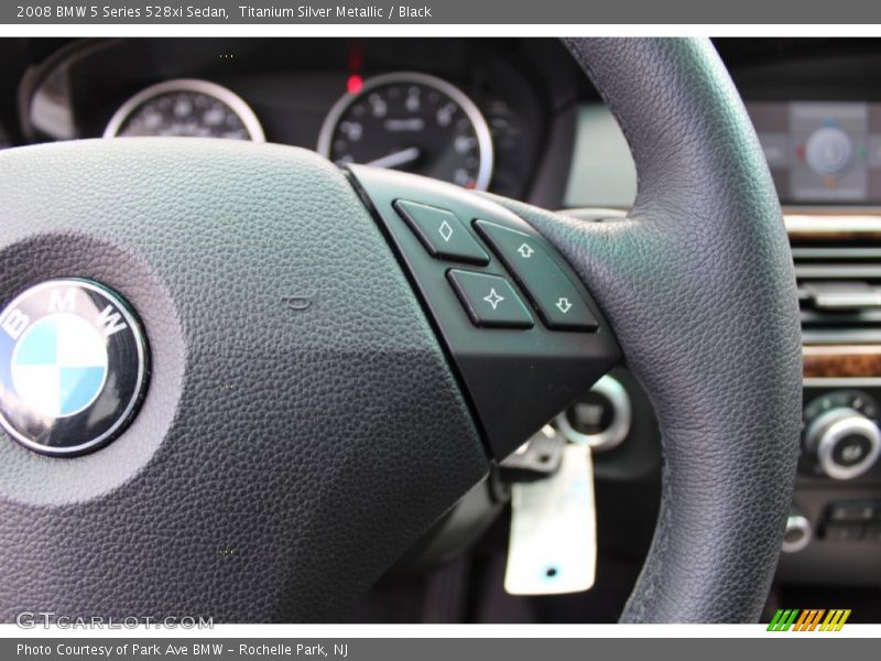 Titanium Silver Metallic / Black 2008 BMW 5 Series 528xi Sedan