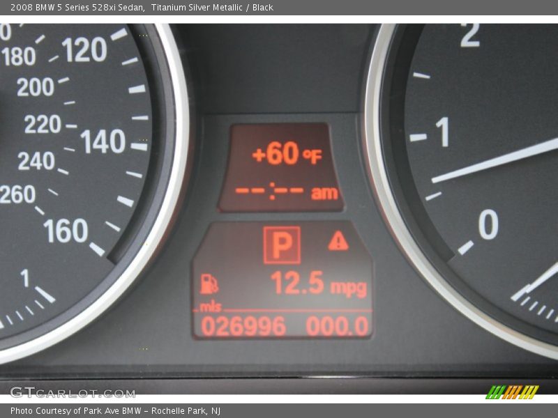 Titanium Silver Metallic / Black 2008 BMW 5 Series 528xi Sedan