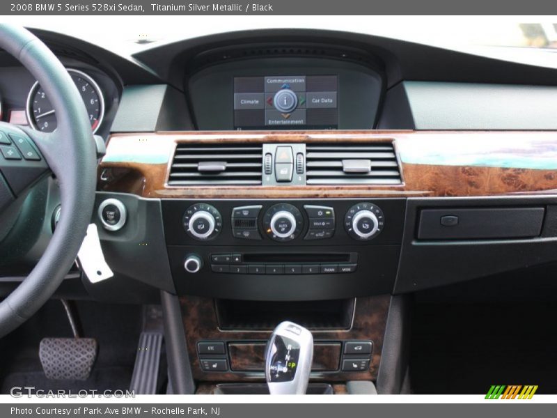 Titanium Silver Metallic / Black 2008 BMW 5 Series 528xi Sedan