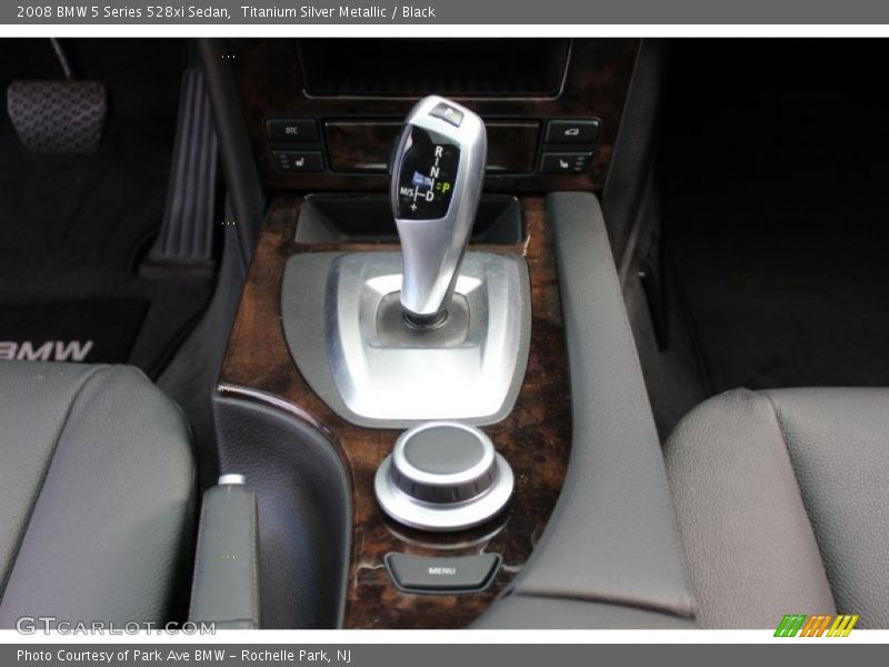 Titanium Silver Metallic / Black 2008 BMW 5 Series 528xi Sedan