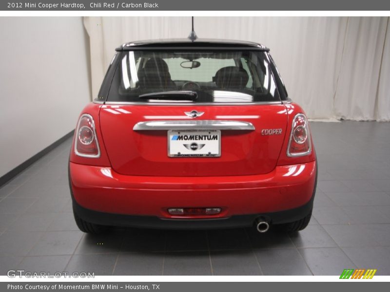 Chili Red / Carbon Black 2012 Mini Cooper Hardtop