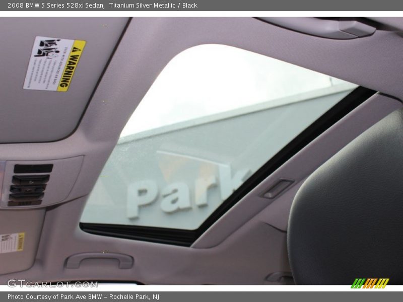 Titanium Silver Metallic / Black 2008 BMW 5 Series 528xi Sedan