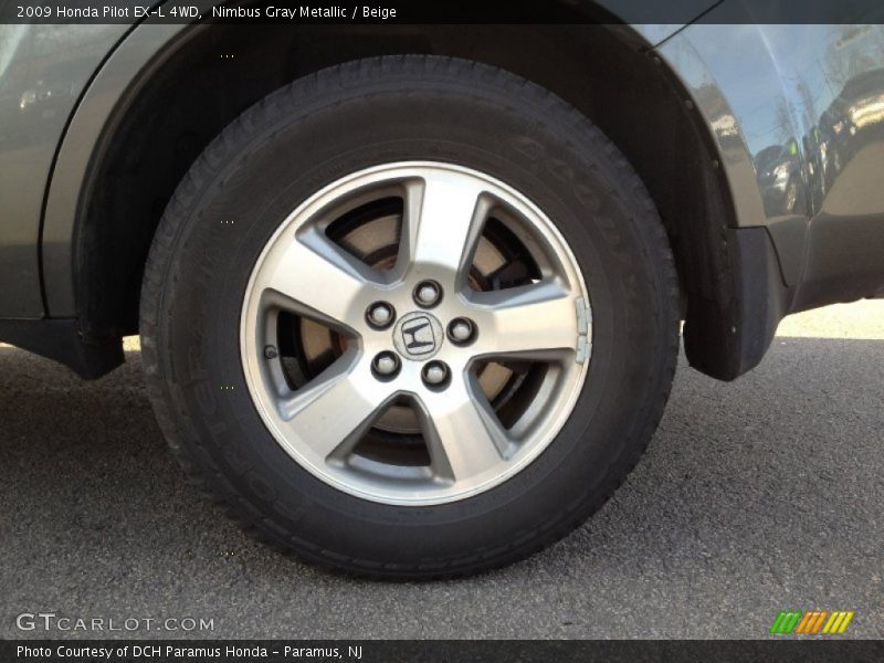 Nimbus Gray Metallic / Beige 2009 Honda Pilot EX-L 4WD