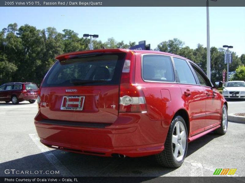 Passion Red / Dark Beige/Quartz 2005 Volvo V50 T5