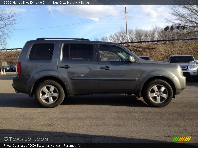 Nimbus Gray Metallic / Beige 2009 Honda Pilot EX-L 4WD