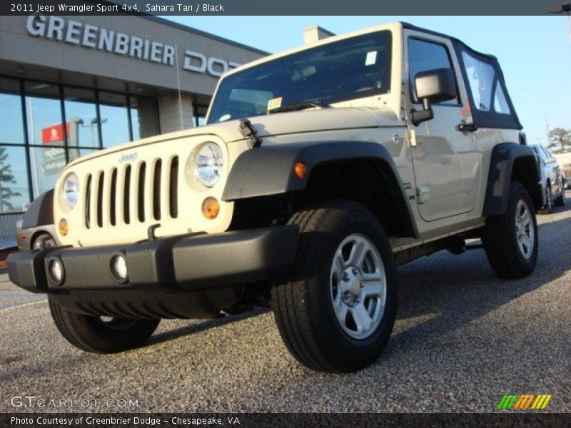 Sahara Tan / Black 2011 Jeep Wrangler Sport 4x4