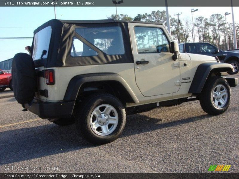 Sahara Tan / Black 2011 Jeep Wrangler Sport 4x4