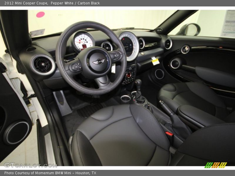 Pepper White / Carbon Black 2012 Mini Cooper Coupe