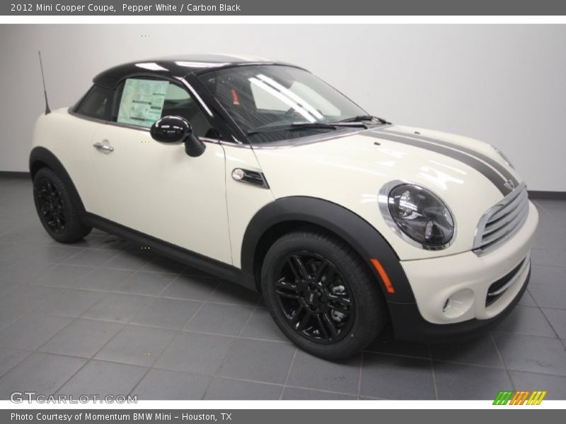 Pepper White / Carbon Black 2012 Mini Cooper Coupe
