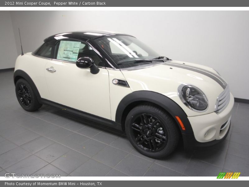 Pepper White / Carbon Black 2012 Mini Cooper Coupe
