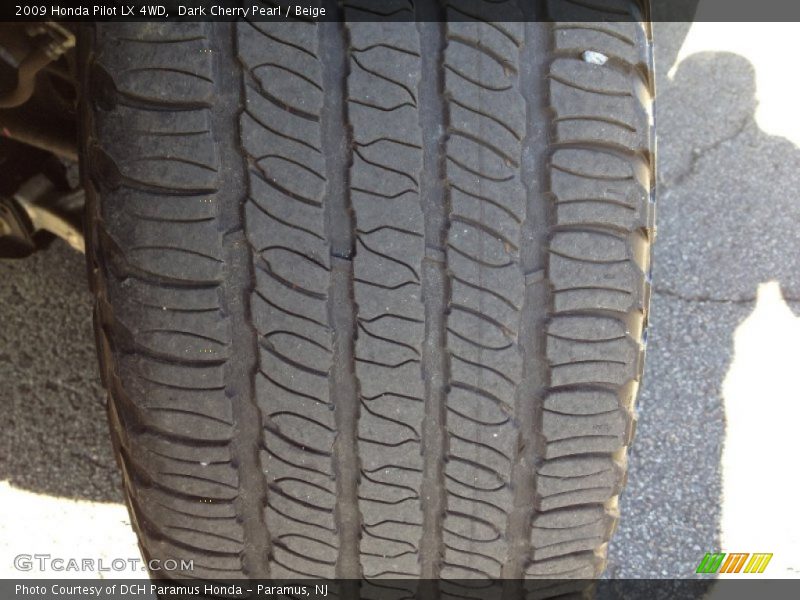 Dark Cherry Pearl / Beige 2009 Honda Pilot LX 4WD