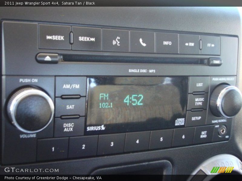 Sahara Tan / Black 2011 Jeep Wrangler Sport 4x4