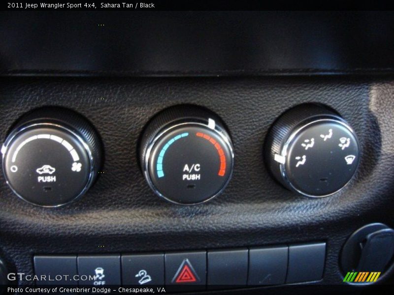 Sahara Tan / Black 2011 Jeep Wrangler Sport 4x4