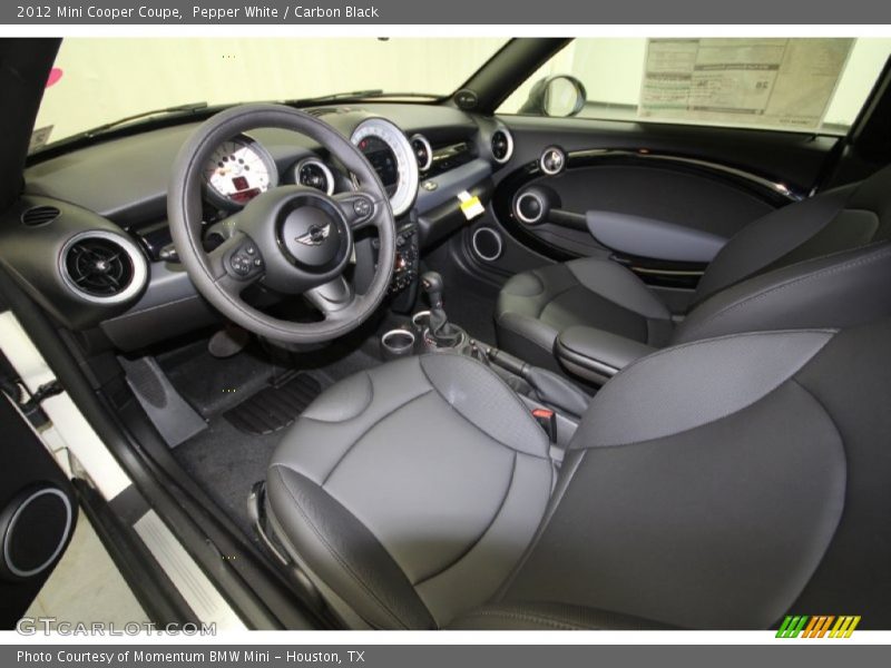  2012 Cooper Coupe Carbon Black Interior
