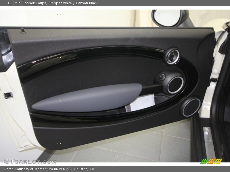 Pepper White / Carbon Black 2012 Mini Cooper Coupe