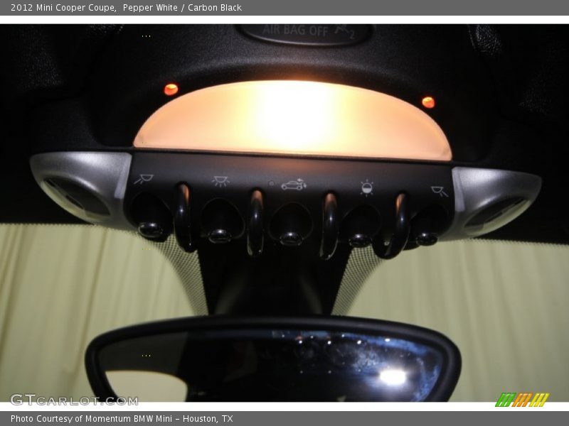 Pepper White / Carbon Black 2012 Mini Cooper Coupe