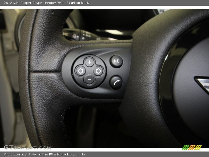 Pepper White / Carbon Black 2012 Mini Cooper Coupe