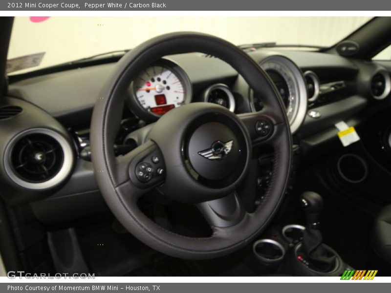 Pepper White / Carbon Black 2012 Mini Cooper Coupe