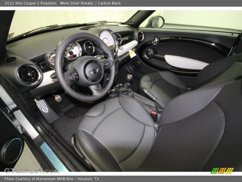  2012 Cooper S Roadster Carbon Black Interior