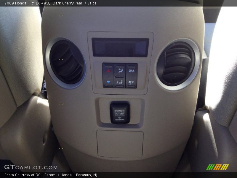 Dark Cherry Pearl / Beige 2009 Honda Pilot LX 4WD