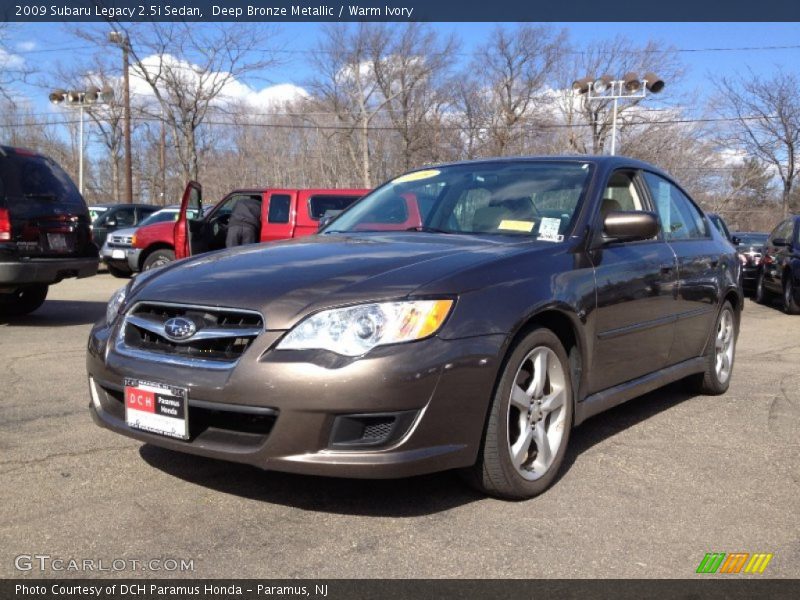 Deep Bronze Metallic / Warm Ivory 2009 Subaru Legacy 2.5i Sedan