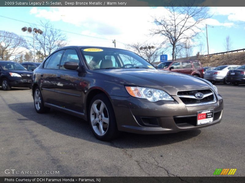 Deep Bronze Metallic / Warm Ivory 2009 Subaru Legacy 2.5i Sedan