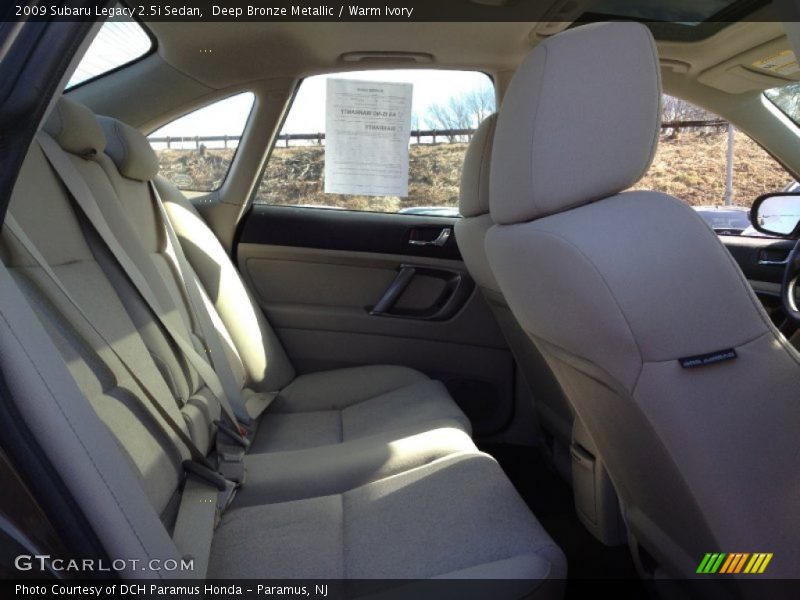 Deep Bronze Metallic / Warm Ivory 2009 Subaru Legacy 2.5i Sedan