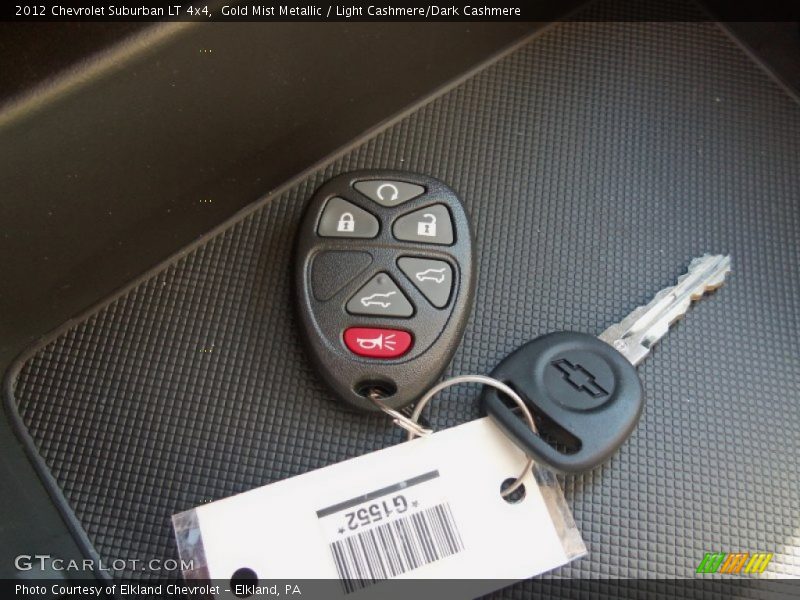 Gold Mist Metallic / Light Cashmere/Dark Cashmere 2012 Chevrolet Suburban LT 4x4