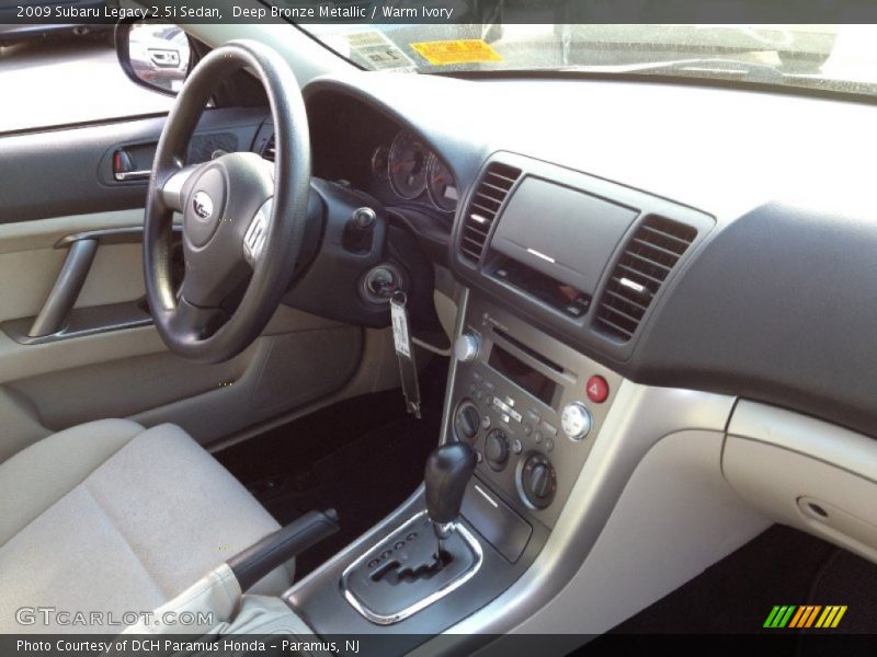 Deep Bronze Metallic / Warm Ivory 2009 Subaru Legacy 2.5i Sedan