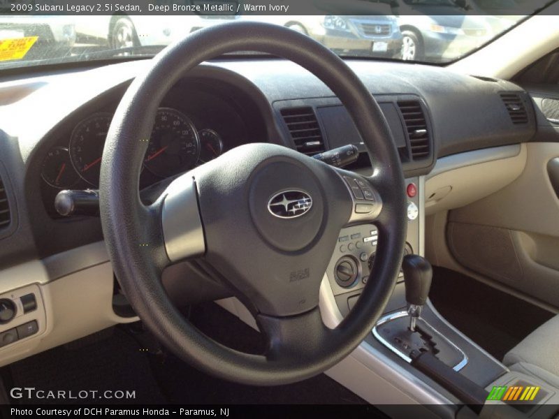 Deep Bronze Metallic / Warm Ivory 2009 Subaru Legacy 2.5i Sedan