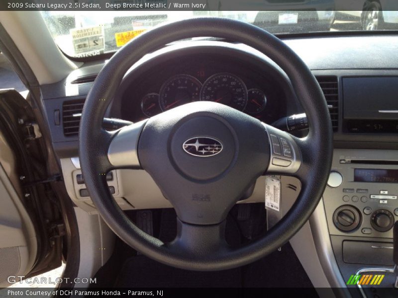 Deep Bronze Metallic / Warm Ivory 2009 Subaru Legacy 2.5i Sedan