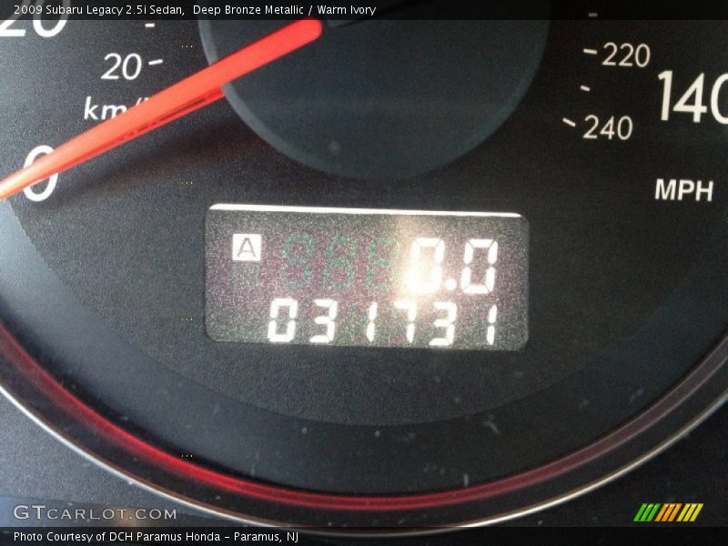 Deep Bronze Metallic / Warm Ivory 2009 Subaru Legacy 2.5i Sedan