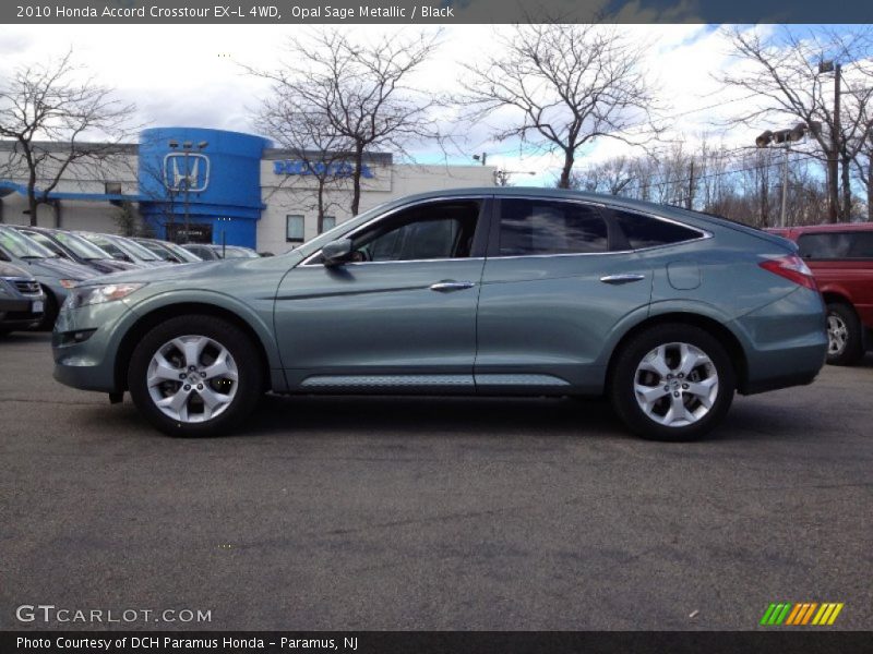 Opal Sage Metallic / Black 2010 Honda Accord Crosstour EX-L 4WD