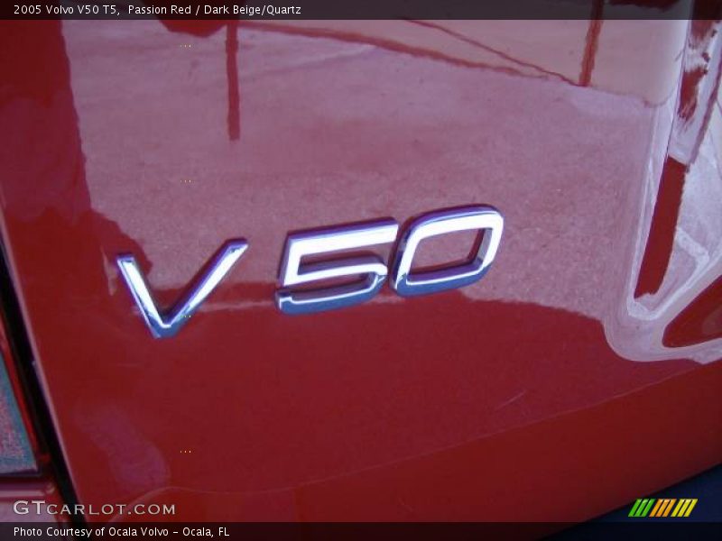 Passion Red / Dark Beige/Quartz 2005 Volvo V50 T5