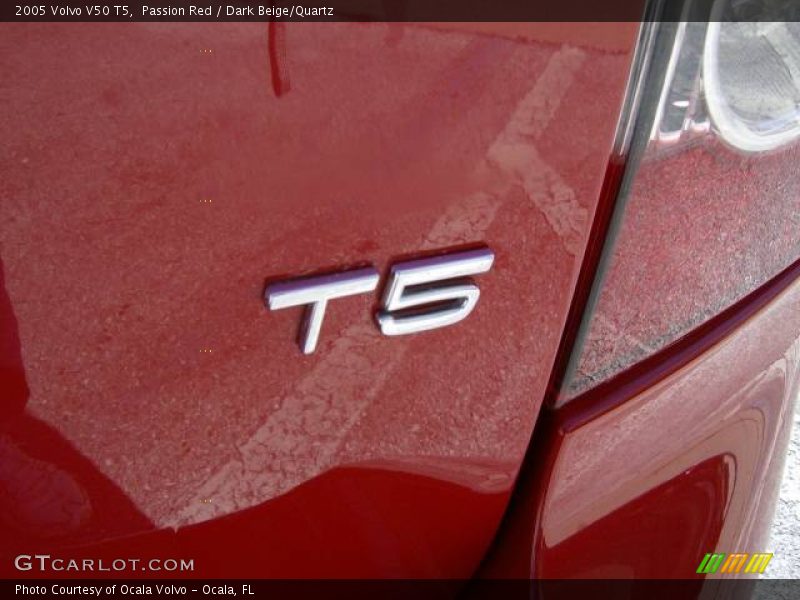Passion Red / Dark Beige/Quartz 2005 Volvo V50 T5