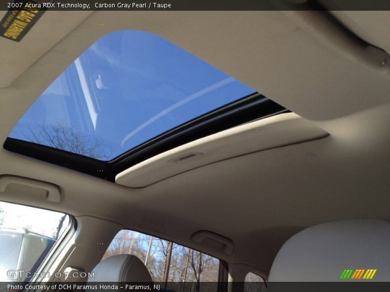 Carbon Gray Pearl / Taupe 2007 Acura RDX Technology