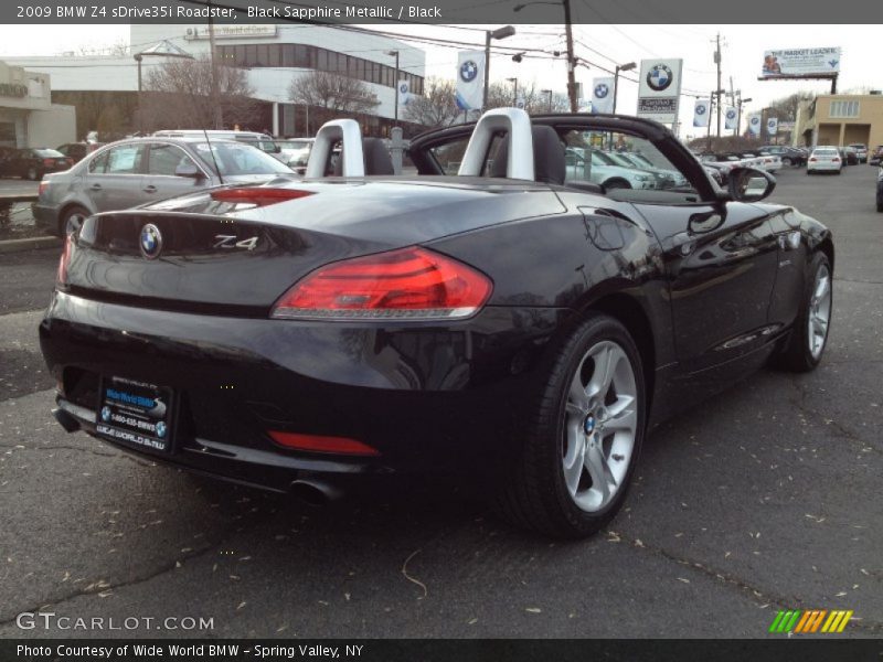 Black Sapphire Metallic / Black 2009 BMW Z4 sDrive35i Roadster