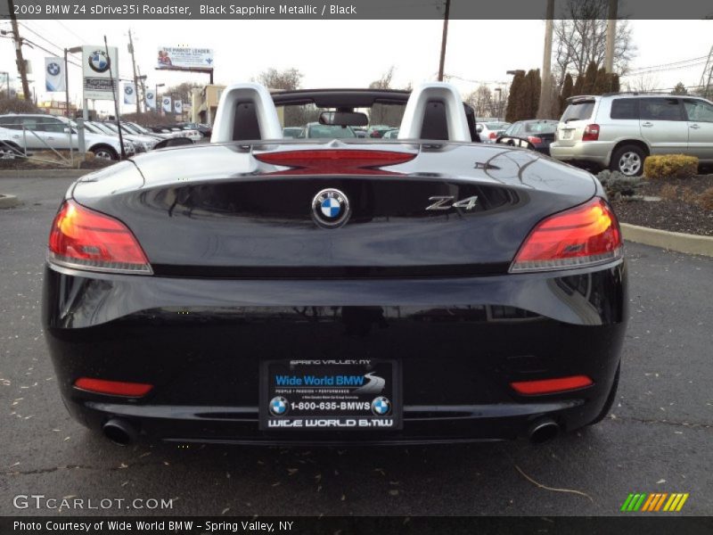 Black Sapphire Metallic / Black 2009 BMW Z4 sDrive35i Roadster