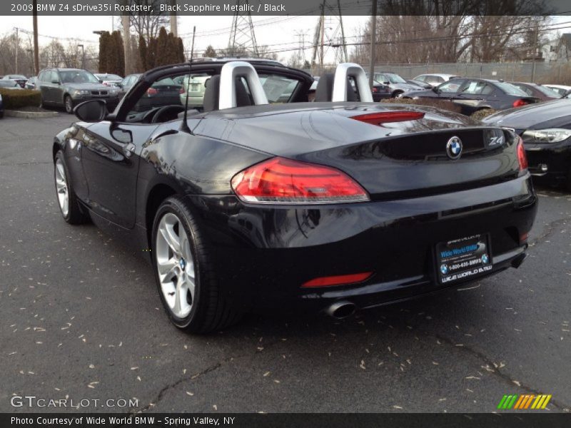 Black Sapphire Metallic / Black 2009 BMW Z4 sDrive35i Roadster