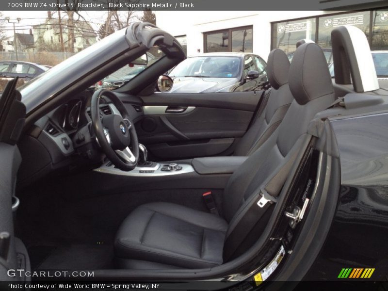 Black Sapphire Metallic / Black 2009 BMW Z4 sDrive35i Roadster