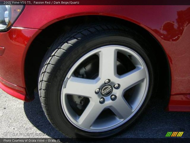 Passion Red / Dark Beige/Quartz 2005 Volvo V50 T5