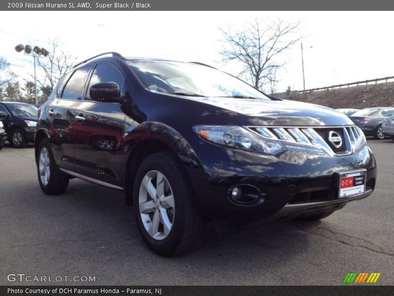 Super Black / Black 2009 Nissan Murano SL AWD