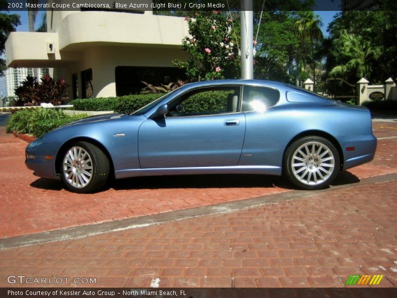 Blue Azurro (Light Blue) / Grigio Medio 2002 Maserati Coupe Cambiocorsa