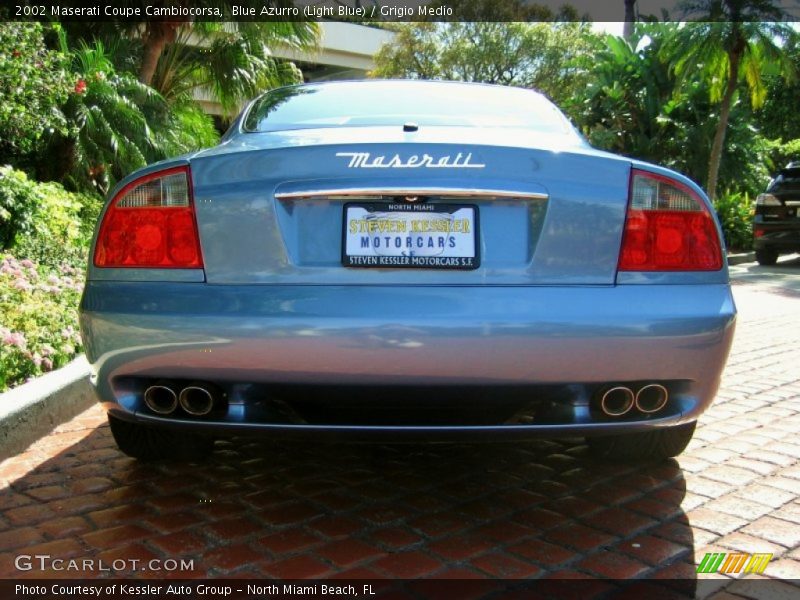 Blue Azurro (Light Blue) / Grigio Medio 2002 Maserati Coupe Cambiocorsa