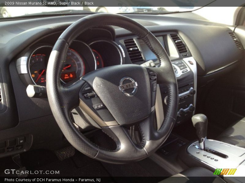 Super Black / Black 2009 Nissan Murano SL AWD