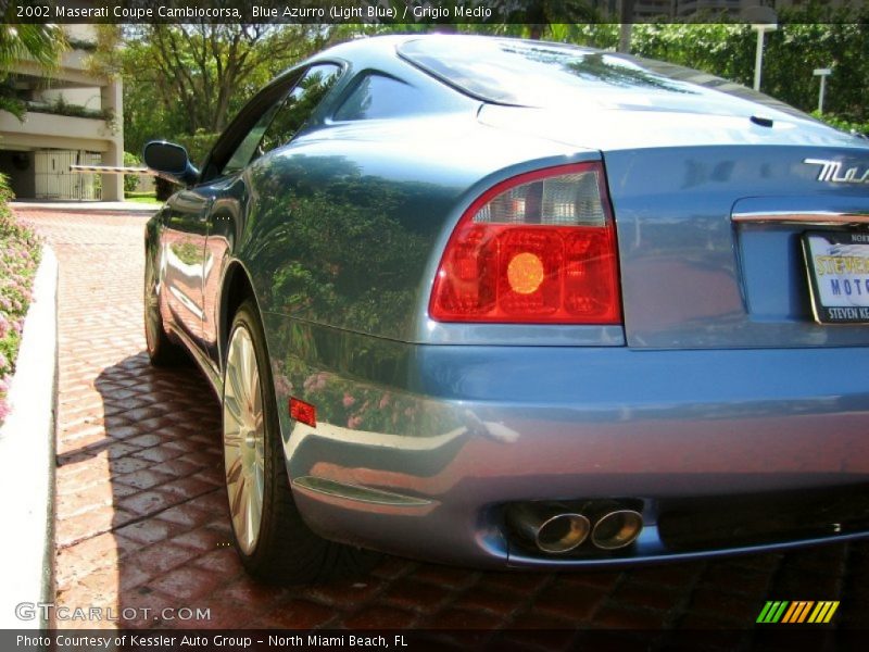 Blue Azurro (Light Blue) / Grigio Medio 2002 Maserati Coupe Cambiocorsa